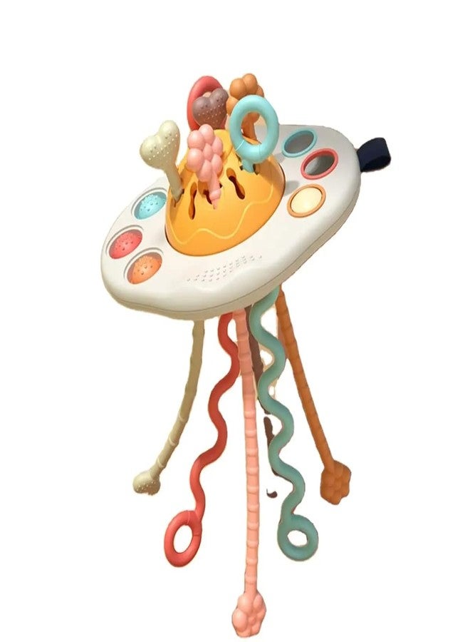 Cable World Pull String Toy - Montessori Toys for 1 Year Old Boy, Toddler Fidget Sensory Airplane Travel Toys for Toddlers 1-3 - Toddler Stocking Stuffers One Year Old Boy Birthday Gift - Image 1
